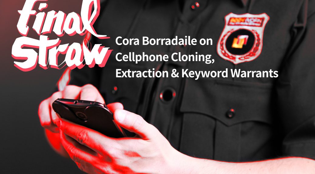 image of a cop holding a cellphone